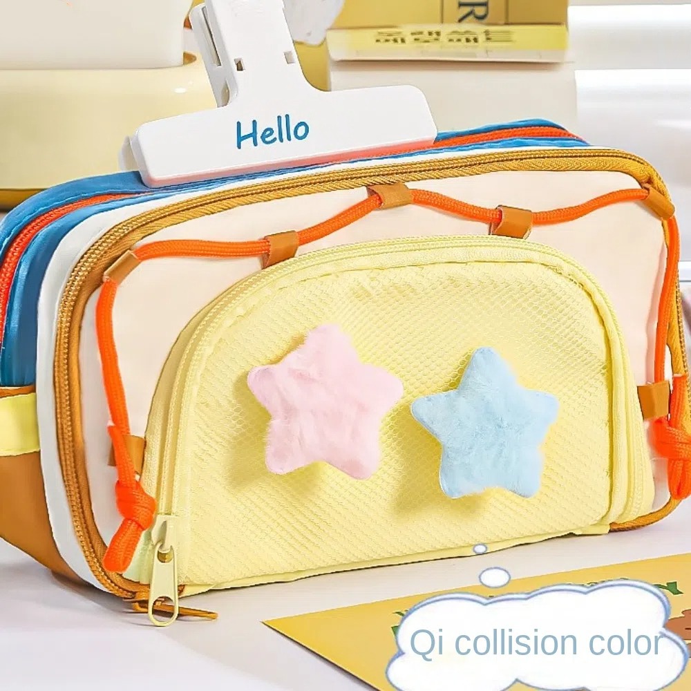 7 Multilayer Y2K Star Statione - огляд і ціна Aesthetic Large Pencil Case Pouch