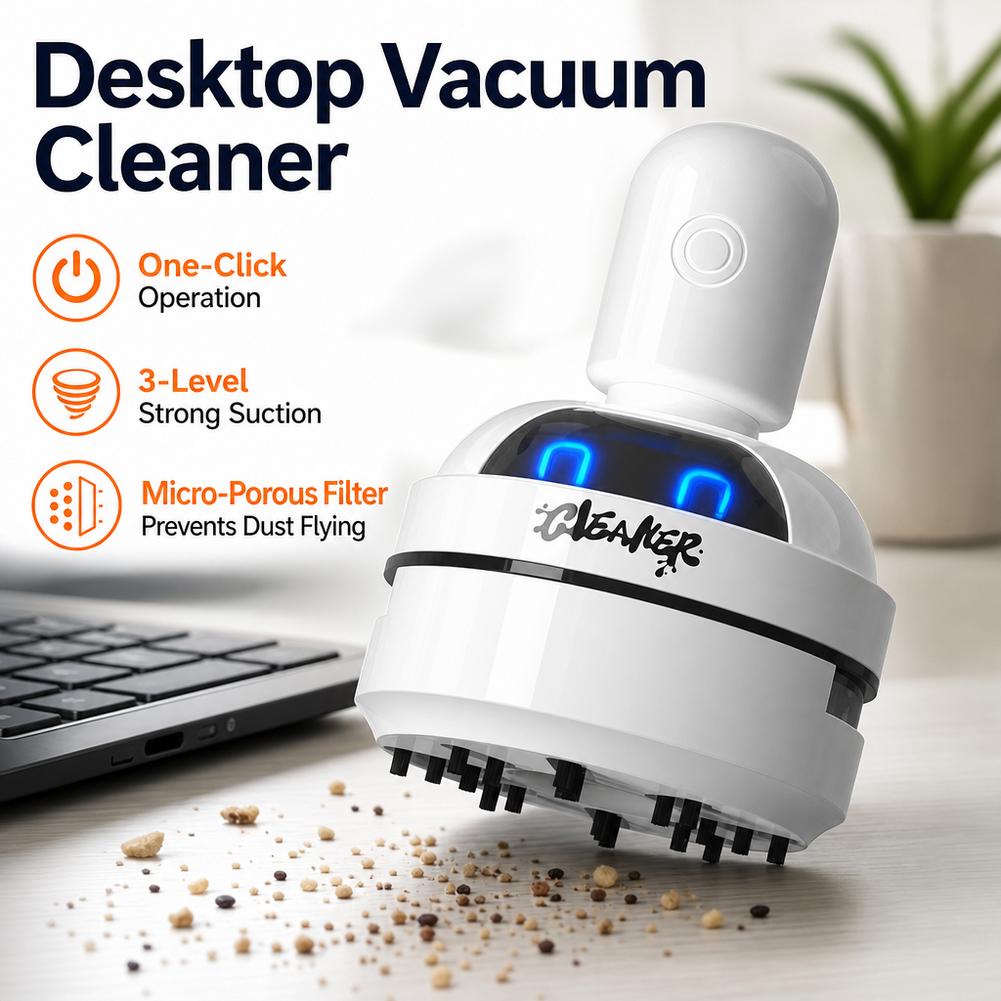 Portable Mini Desk Vacuum Clea - огляд і ціна Mini Desktop Vacuum Cleaner For Eraser Dust