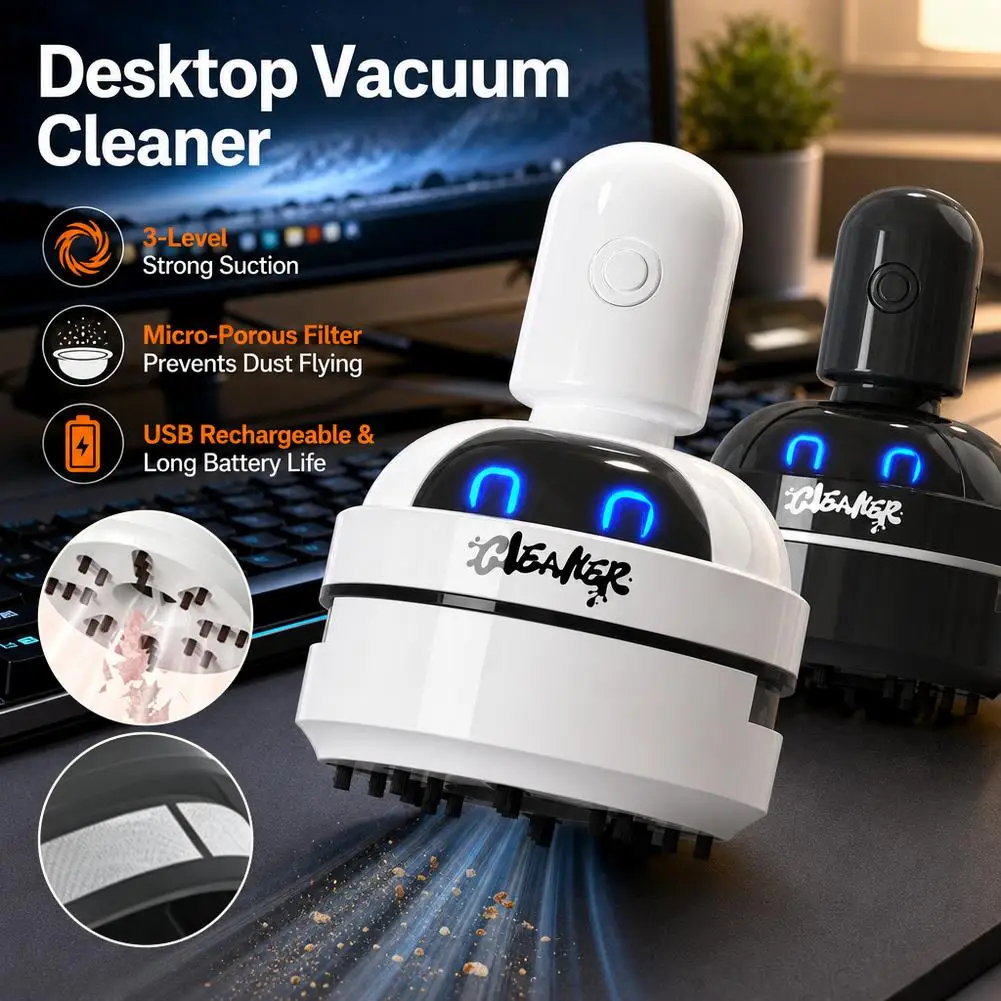 Desktop Mini Rechargeable Vacu - огляд і ціна Mini Desktop Vacuum Cleaner For Eraser Dust