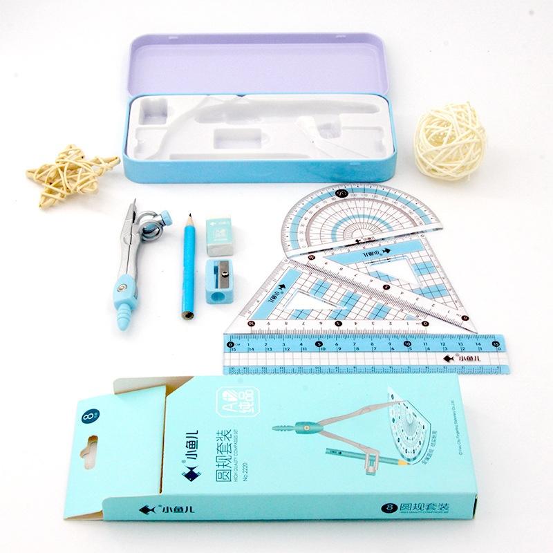 8Pcs/Set Geometry Math Drawing - огляд і ціна Math Geometry Set With Compass