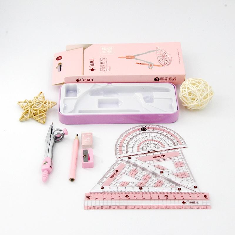 8Pcs/Set Geometry Math Drawing - огляд і ціна Math Geometry Set With Compass