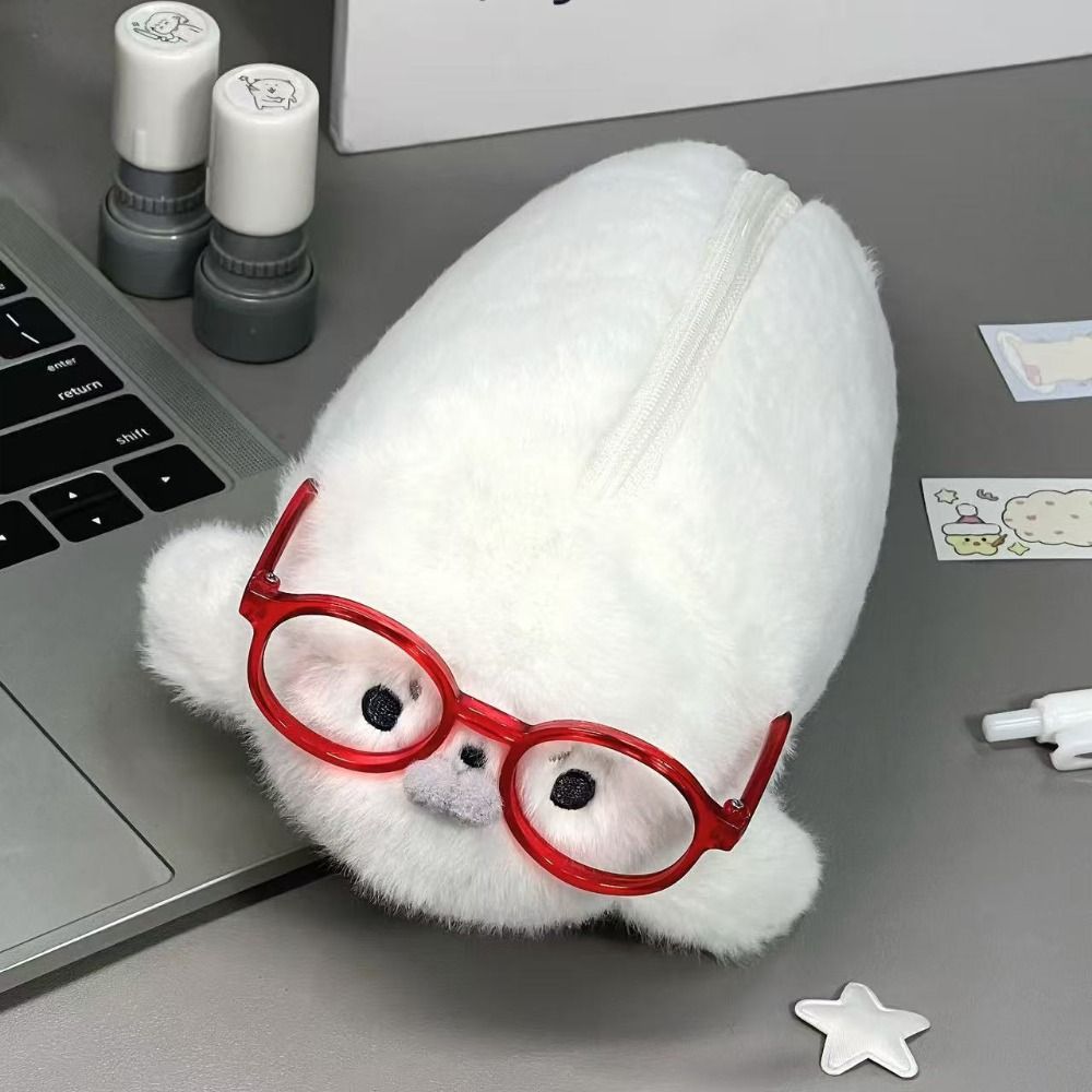 Funny Seal Doll Pencil Case La - огляд і ціна Aesthetic Large Pencil Case Pouch