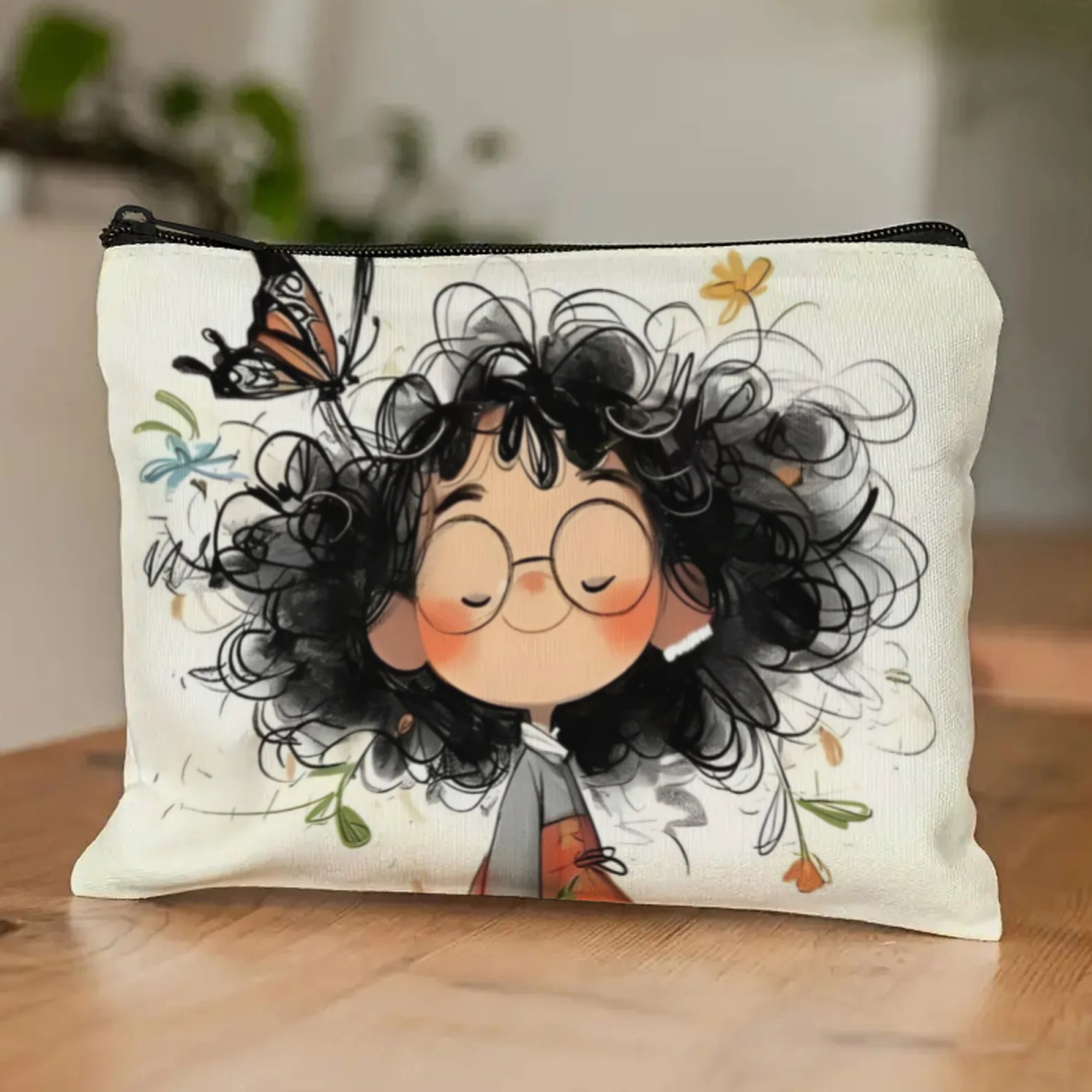 Cartoon Girl Makeup Bag Zipper - огляд і ціна Stationery