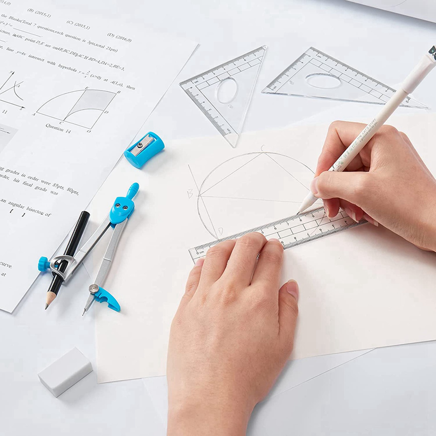 Superior-Geometry Set 20 Pcs M - огляд і ціна Math Geometry Set With Compass
